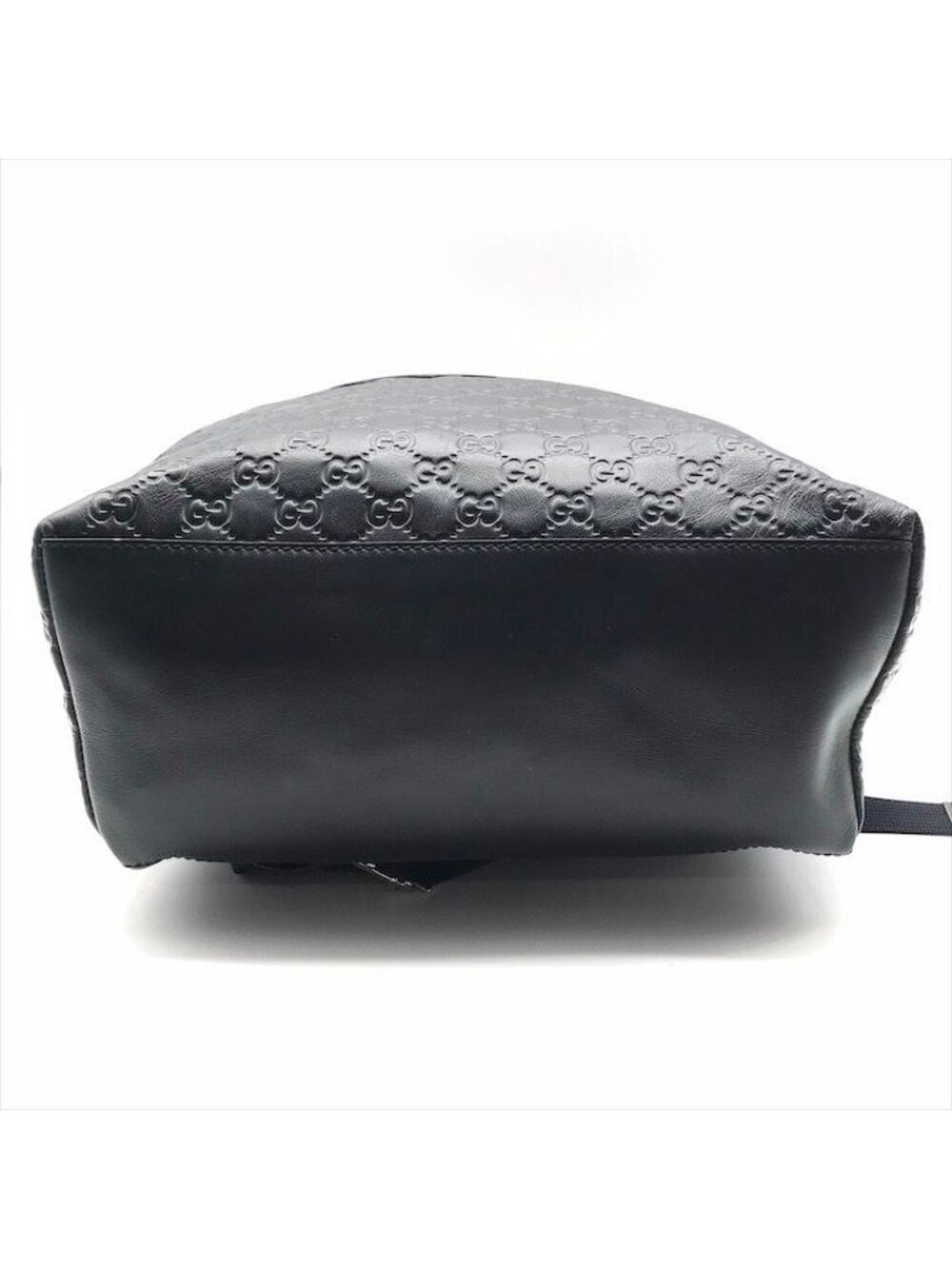 Guccissima Sherry Line Leather Backpack Black Travel Bag - Picture 3 of 10